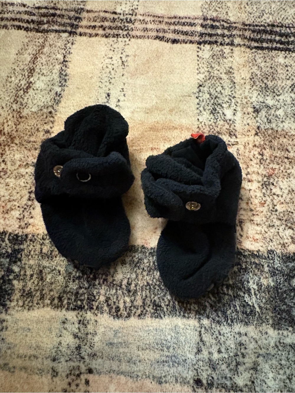 Zutano Black Fleece Booties